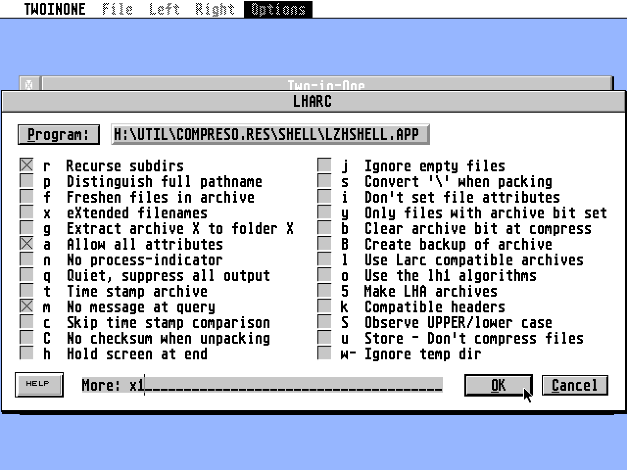 Two-in-One atari screenshot